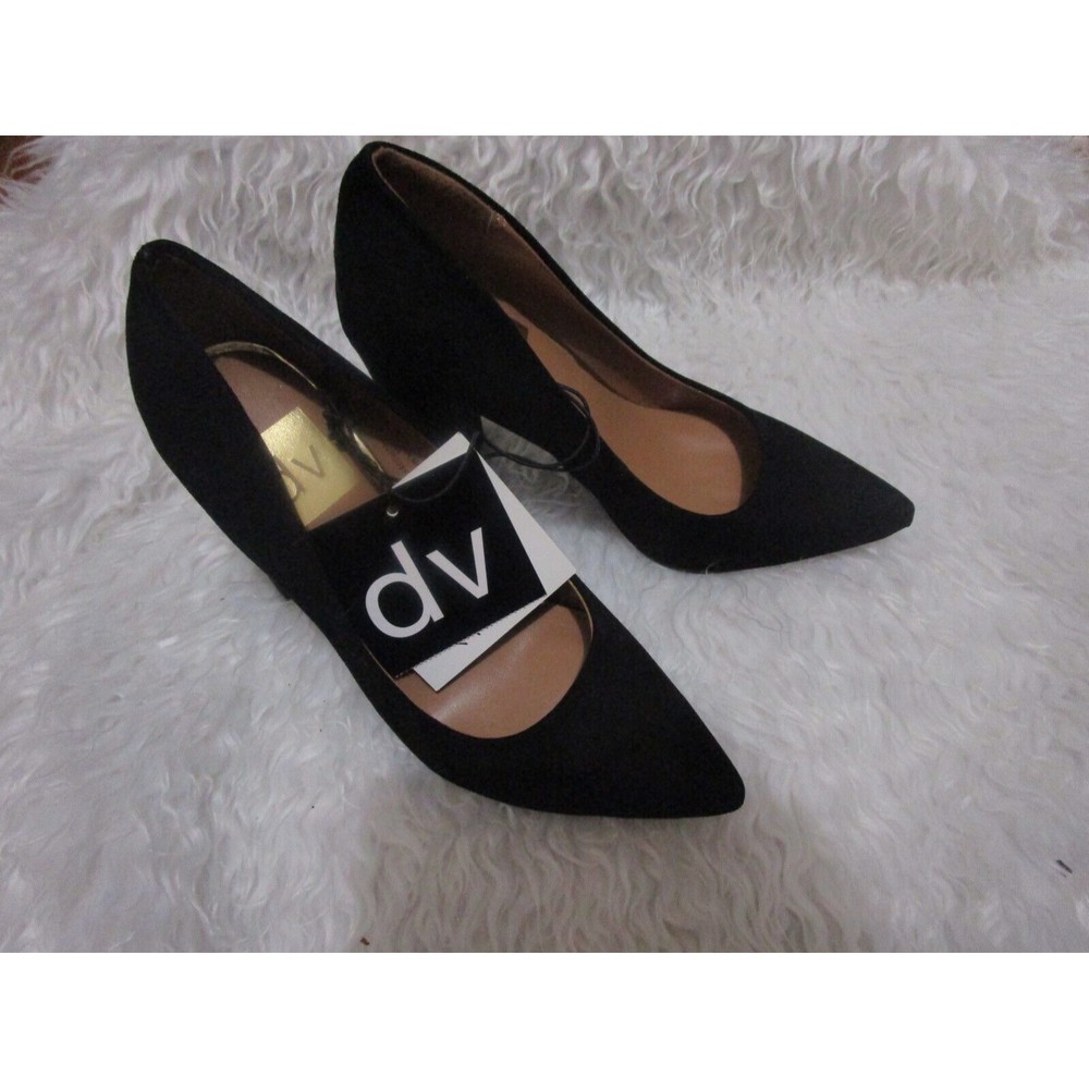 Designed by Dolce Vita Black Suede Brie Pumps SZ 5